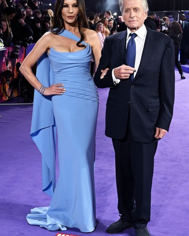 Catherine Zeta-Jones and Michael Douglas
'Ant-Man and the Wasp: Quantumania' film premiere, London, UK - 16 Feb 2023