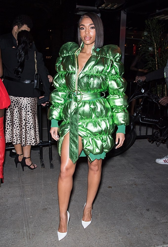 Lori Harvey in green