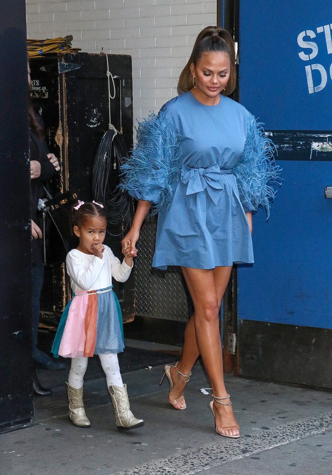 Chrissy & Luna At The ‘Strahan, Sara & Keke’ TV show