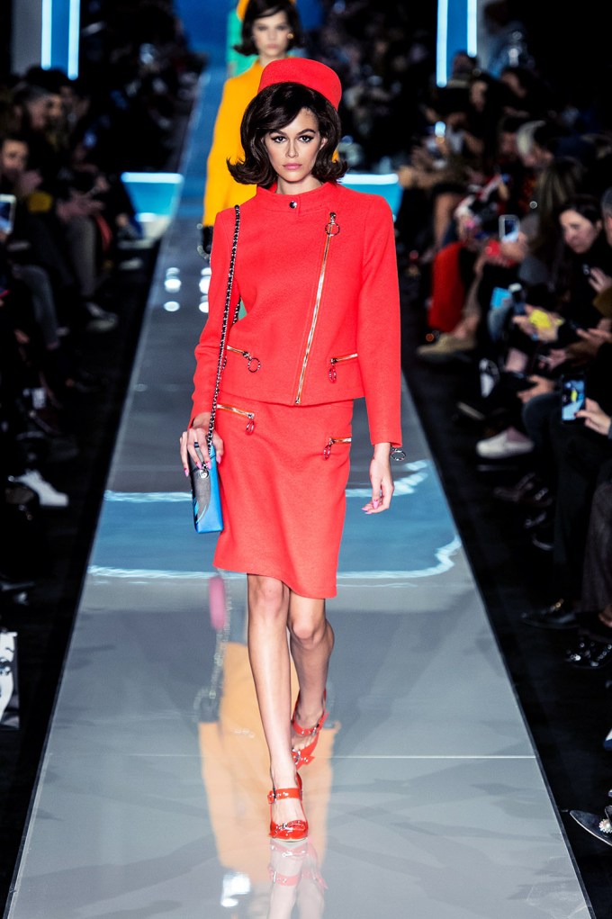 Kaia Gerber Walking For Moschino