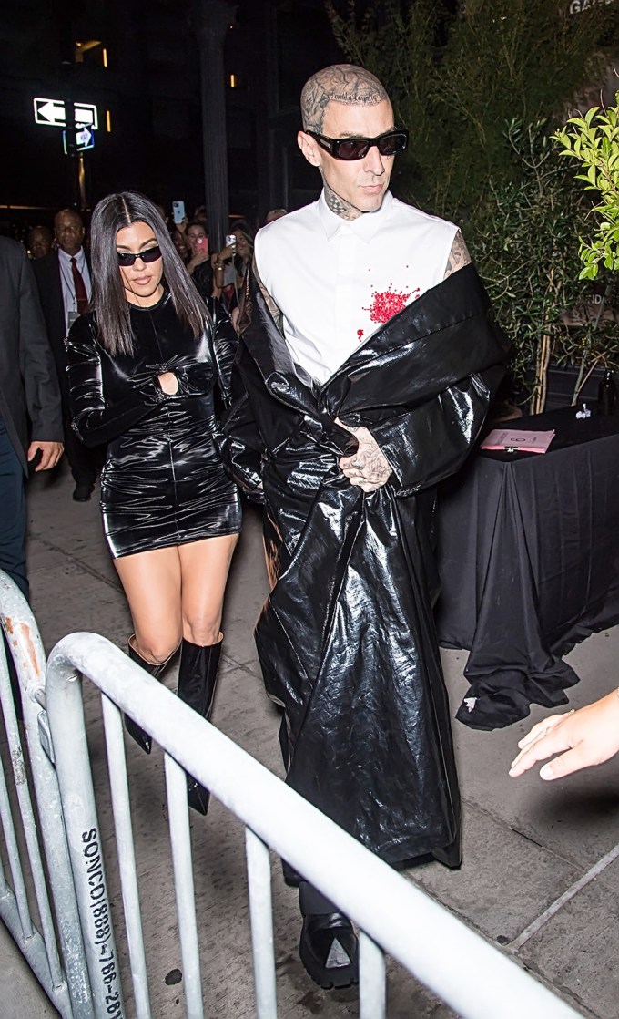 Kourtney Kardashian & Travis Barker at VOGUE World