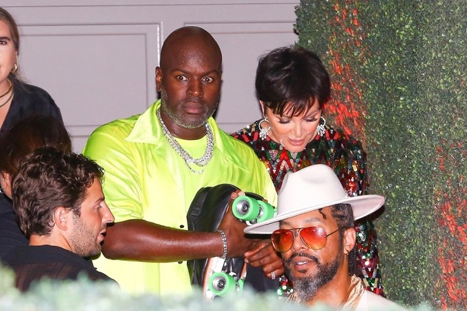 Corey Gamble & Kris Jenner at Beyonce’s 41st Birthday