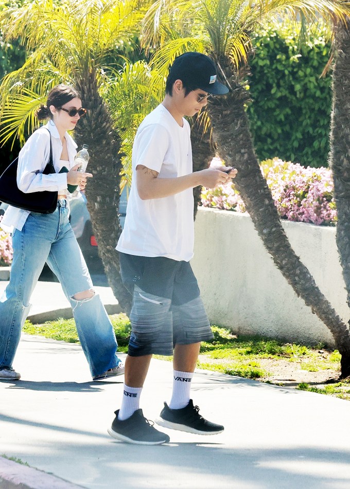 Pax Jolie-Pitt is seen limping as he exits MOTI Physiotherapy in LA