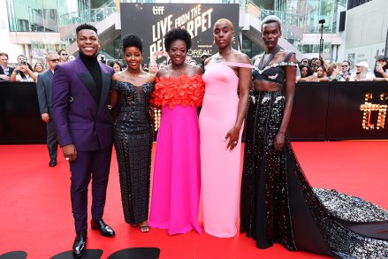 John Boyega, Thuso Mbedu, Viola Davis, Producer, Lashana Lynch and Sheila Atim attend the "The Woman King" World Premiere at the 2022 Toronto Film Festival.
"The Woman King" World Premiere, 2022 Toronto International Film Festival, Toronto, Ontario, CAN - 9 Sep 2022