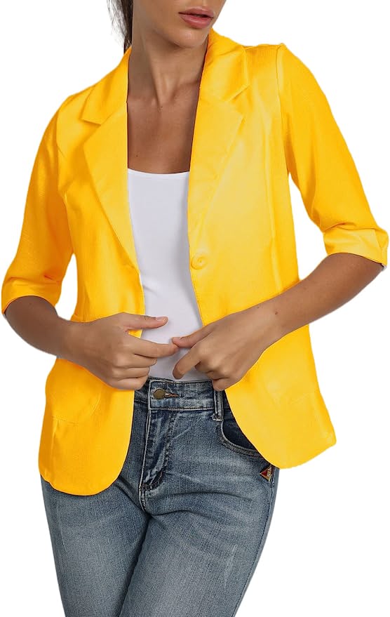 yellow blazer