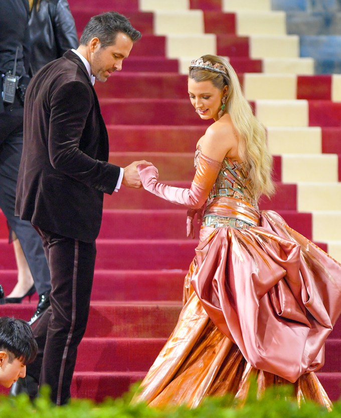 Blake Lively & Ryan Reynolds at the 2022 Met Gala