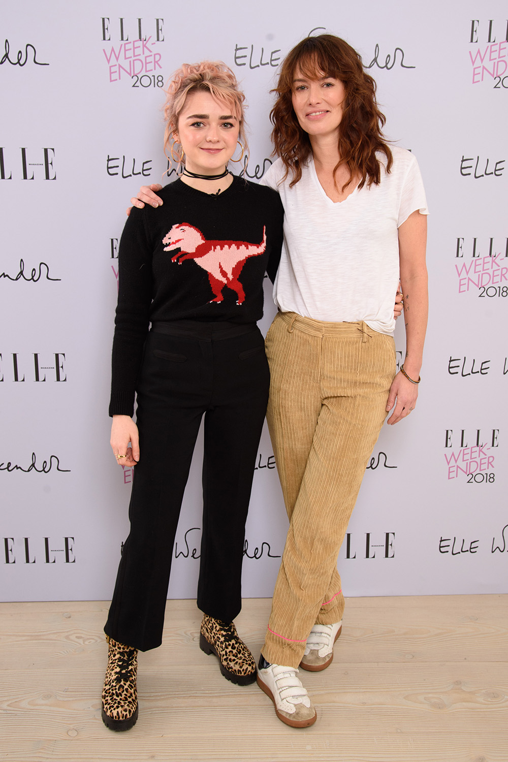 Maisie Williams and Lena HeadeyELLE Weekender, Saatchi Gallery, London, UK - 01 Dec 2018