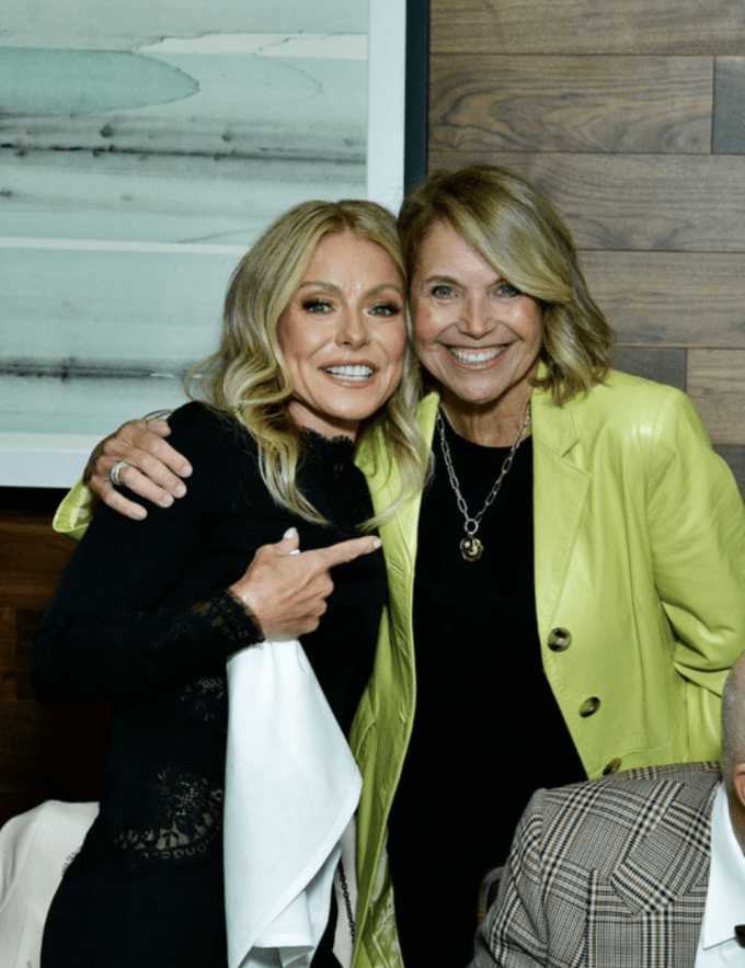 Kelly Ripa and Katie Couric