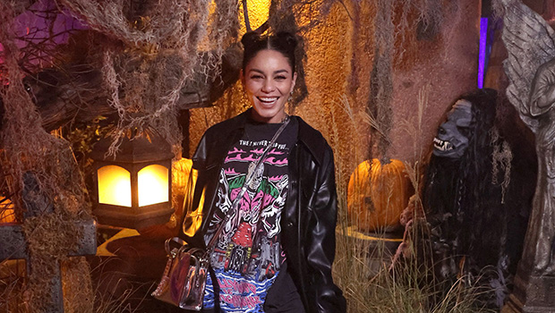 Vanessa Hudgens attending Knott's Scary Farm