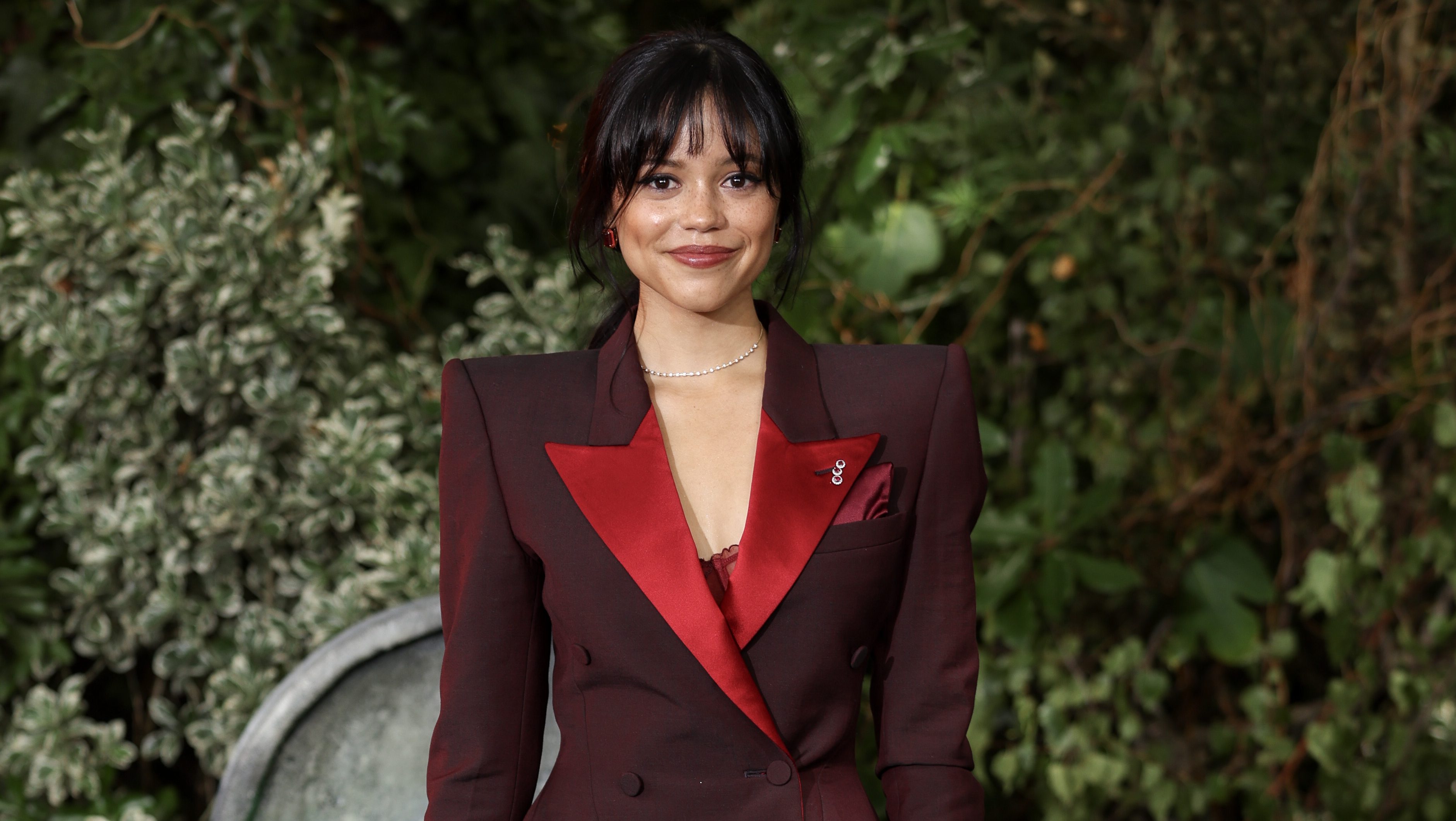 LONDON, ENGLAND - AUGUST 30: Jenna Ortega attends the photocall for "Beetlejuice Beetlejuice" at One Marylebone on August 30, 2024 in London, England. (Photo by Mike Marsland/WireImage)