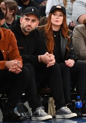 Lindsay Lohan with husband Bader Shammas, Mariska Hargitay
Celebrities attend Boston Celtics v New York Knicks game, New York, USA - 05 Nov 2022