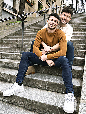 LOVE WITHOUT BORDERS -- Season:1 -- Pictured: (l-r) Maël Lucas, Aaron Motacek-- (Photo by: Bravo)