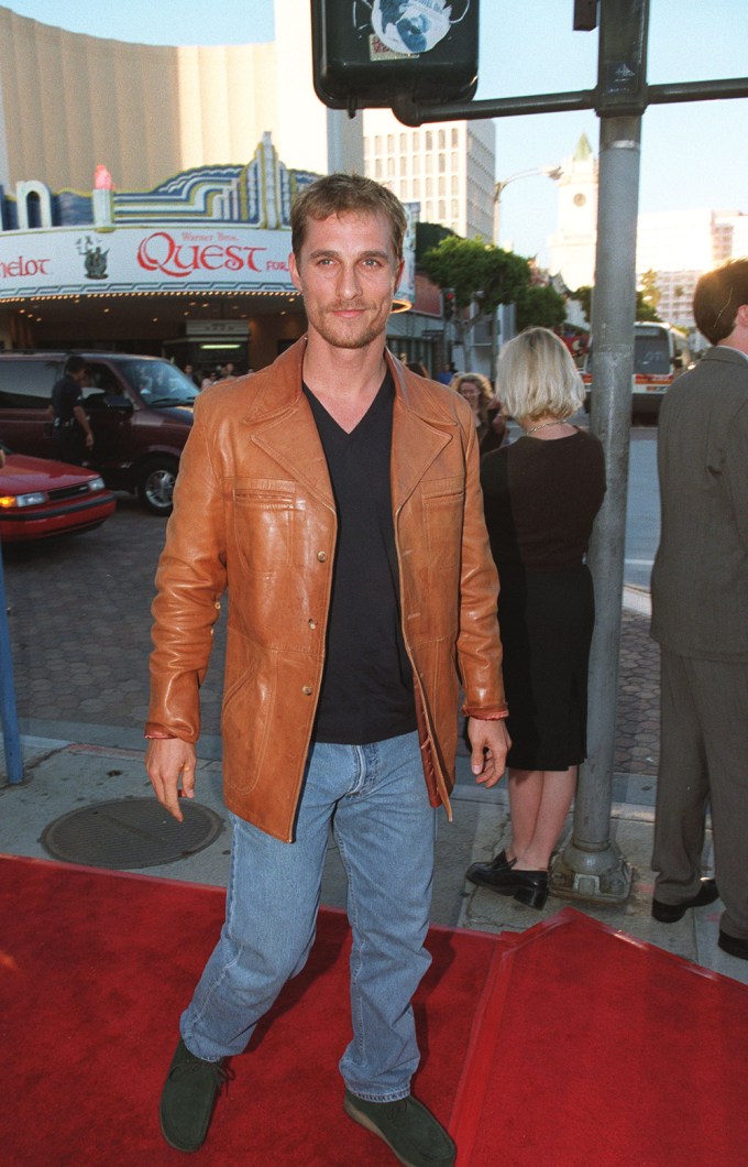 Matthew McConaughey at the Premiere Of ‘Hope Floats’