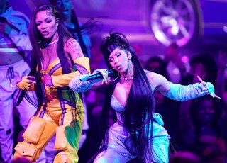 GloRilla, left, and Cardi B perform "Tomorrow 2" at the American Music Awards, at the Microsoft Theater in Los Angeles
2022 American Music Awards - Show, Los Angeles, United States - 20 Nov 2022