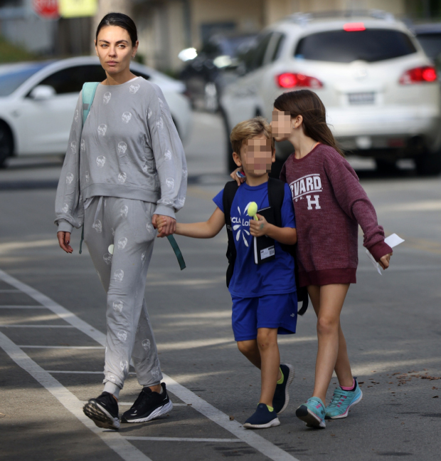 Mila Kunis, Wyatt and Dmitri