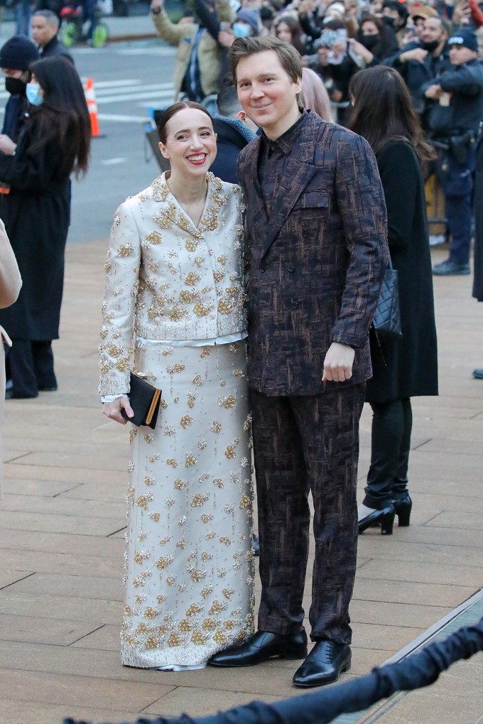 Paul Dano & Zoe Kazan At ‘The Batman’ Premiere
