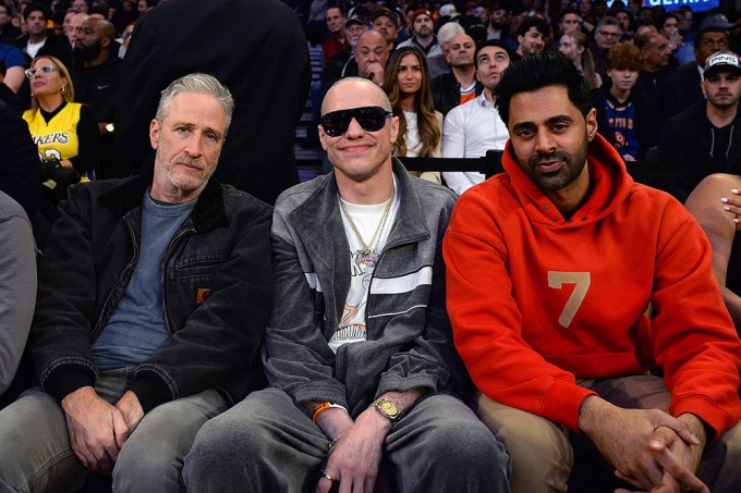 Pete Davidson at the Knicks game