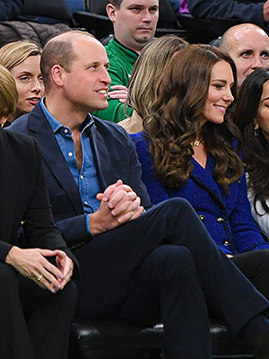 Kate Middleton Prince William Celtics game
