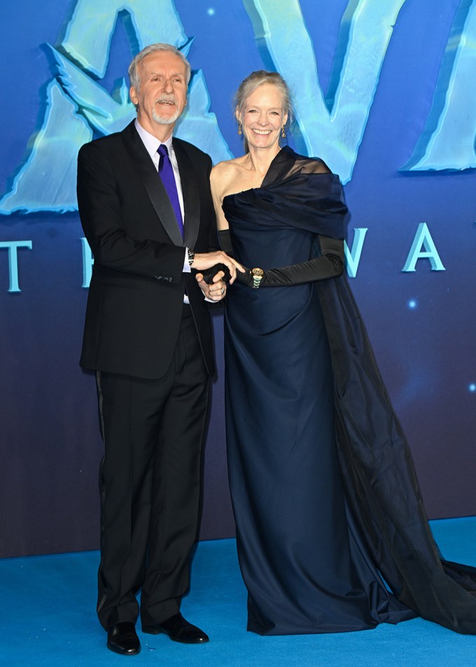 James Cameron & Suzy Amis Cameron At The London Premiere