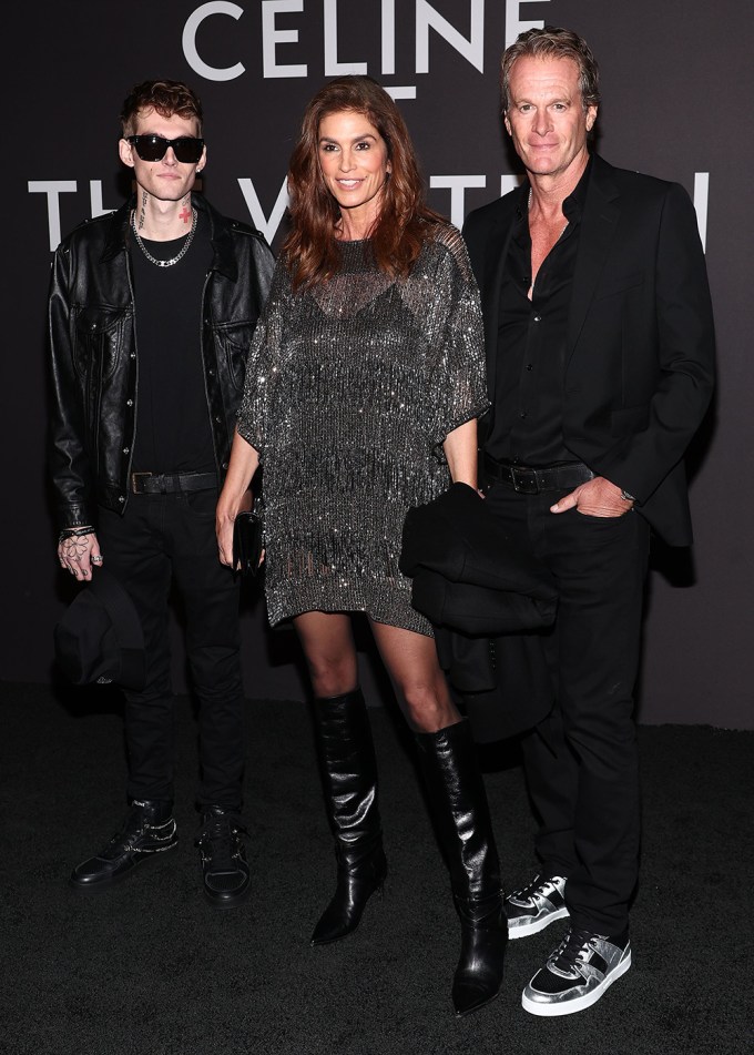 Presley Walker Gerber, Cindy Crawford and Rande Gerber