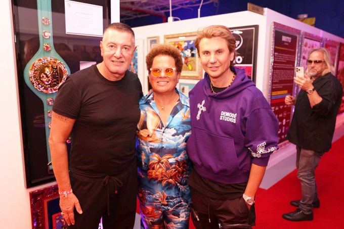 Stefano Gabbana, Romero Britto & Jonathan Cheba