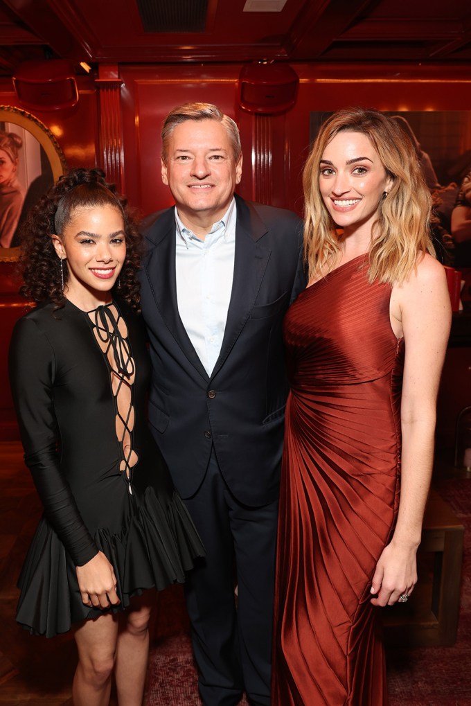 Antonia Gentry, Ted Sarandos & Brianne Howey At The ‘Ginny & Georgia’ Season 2 Celebration