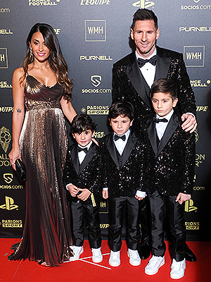Lionel Messi, Antonella Roccuzzo, Mateo Messi Roccuzzo, Thiago Messi Roccuzzo, Ciro Messi Roccuzzo