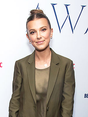Millie Bobby Brown makeup-free