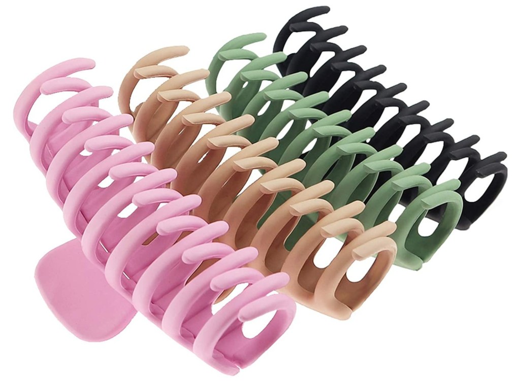 Hair Claw Clips for Women, 4-Pack