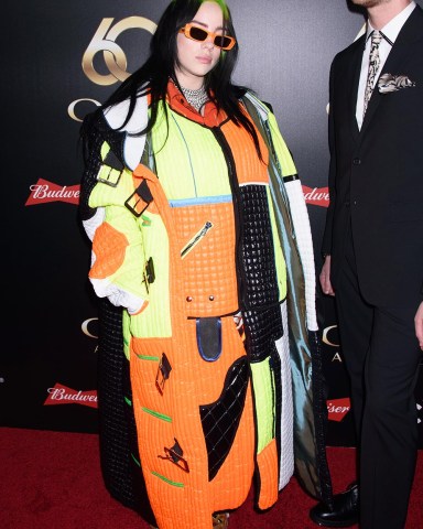 Billie Eilish Attends 60th Annual Clio Awards Hammerstein Ballroom. 25 Sep 2019 Pictured: Billie Eilish. Photo credit: RCF / MEGA TheMegaAgency.com +1 888 505 6342 (Mega Agency TagID: MEGA513313_006.jpg) [Photo via Mega Agency]