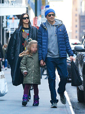 Bradley Cooper Irina Shayk and daughter Lea