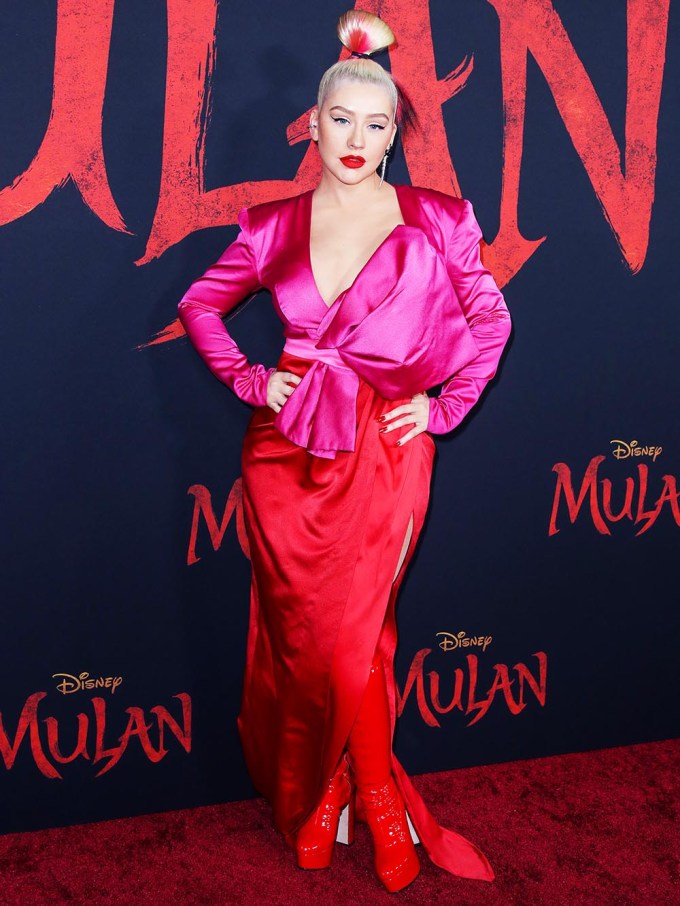 Christina Aguilera at the ‘Mulan’ Premiere