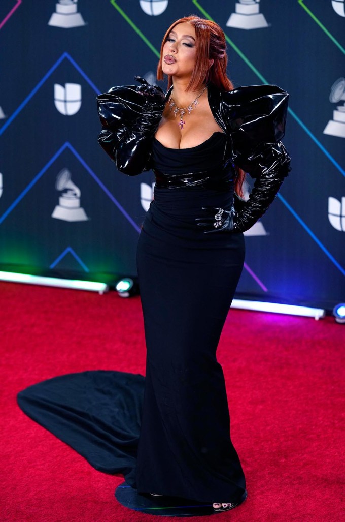 Christina Aguilera at the 2021 Latin Grammys