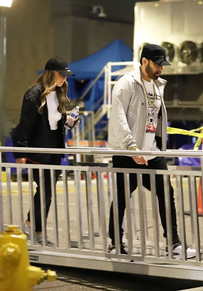 Hailie Jade Walks With Her Dad Before The Rock Hall Induction