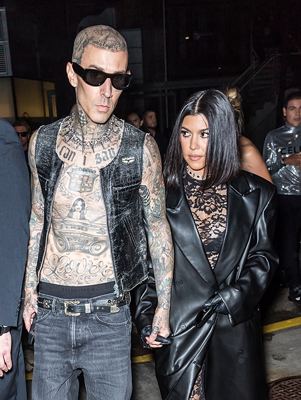 Travis Barker and Kourtney Kardashian 