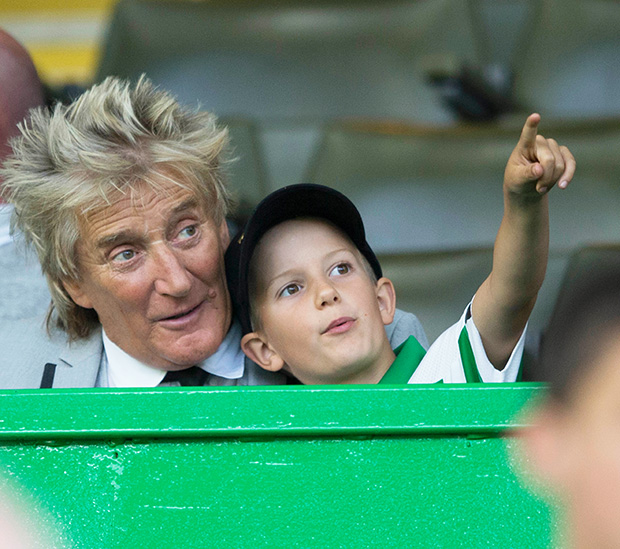 Rod Stewart and Aiden Stewart