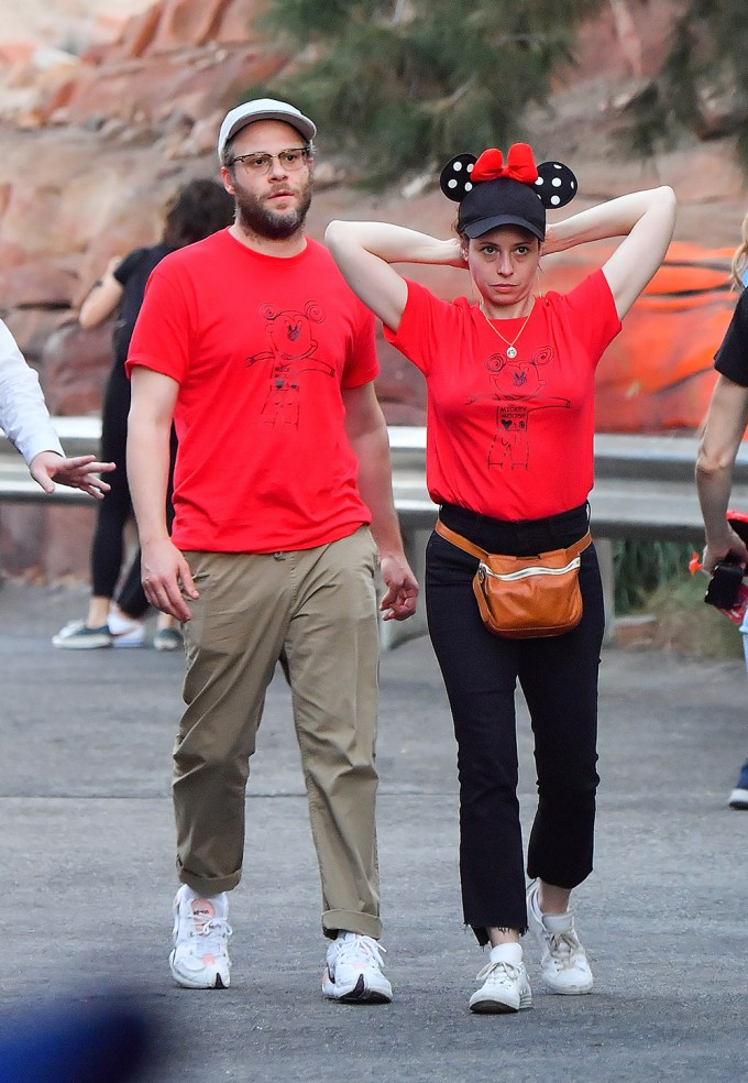 Seth Rogen & Lauren Miller At Disneyland