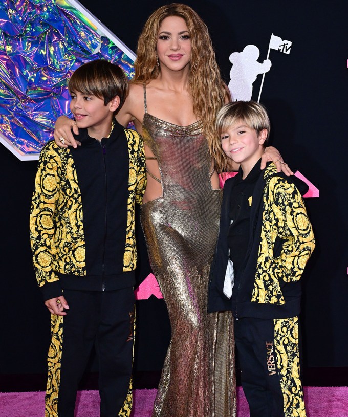 Shakira & Her Sons at the 2023 VMAs