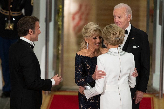 Dr. Jill Biden Greets Brigitte Macron