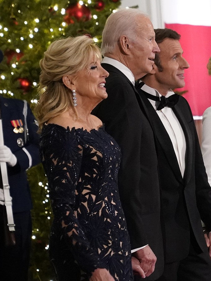 Jill Biden Shines In A Black Gown