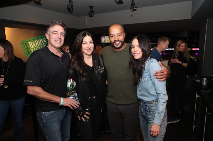Donald Faison and Abigail Spencer, Wyc Grousbeck and Emilia Fazzalari