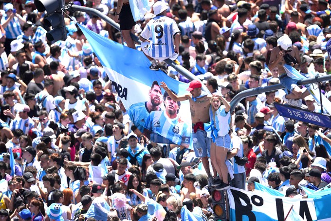 Fans Crowd The Street