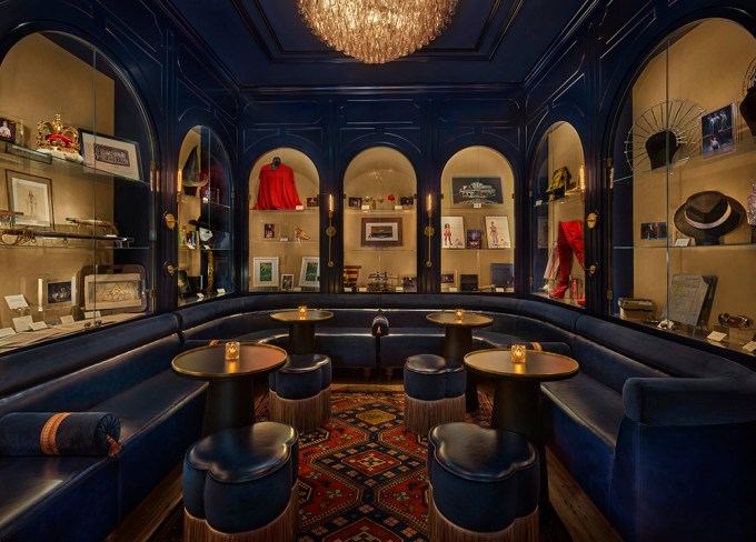 The Blue Room in Rosevale Cocktail Room at CIVILIAN Hotel
