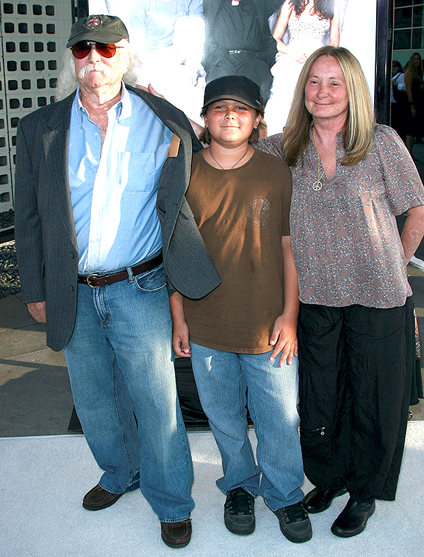 Jan Dance, David Crosby, and Django Crosby