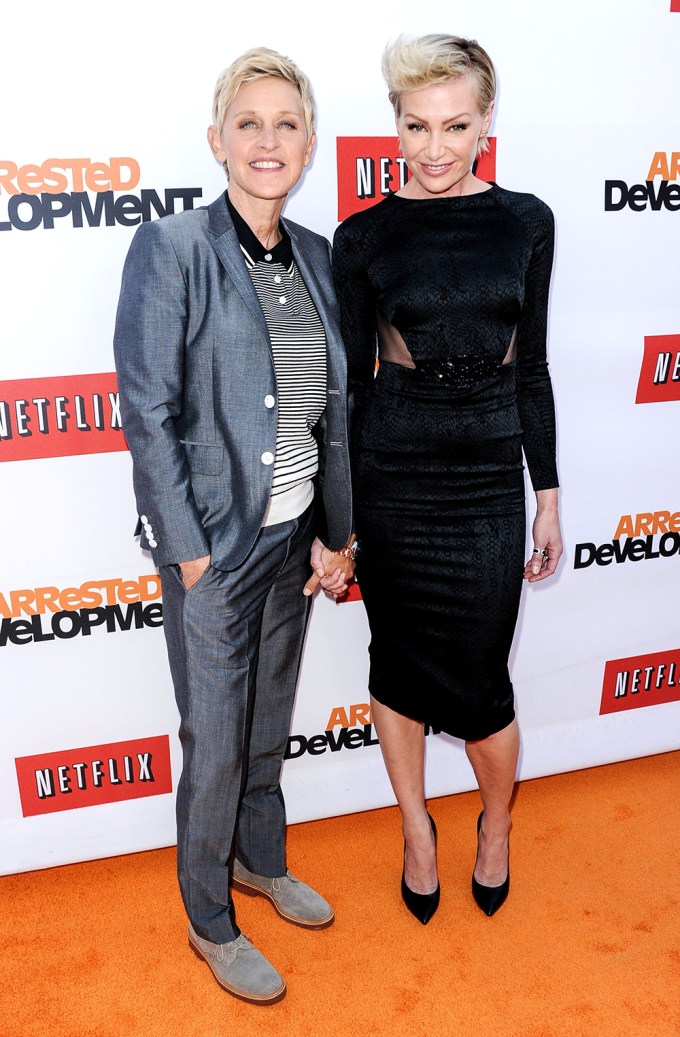 Ellen DeGeneres & Portia de Rossi at the Season 4 Premiere of ‘Arrested Development’