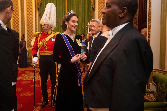 Kate Middleton at Buckingham Palace in 2019