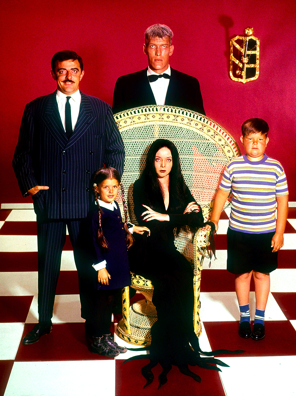 Editorial use only. No book cover usage.
Mandatory Credit: Photo by Abc-Tv/Kobal/Shutterstock (5874834f)
John Astin, Lisa Loring, Carolyn Jones, Ted Cassidy
The Addams Family
ABC-TV
Television
La famille Addams (Tv)