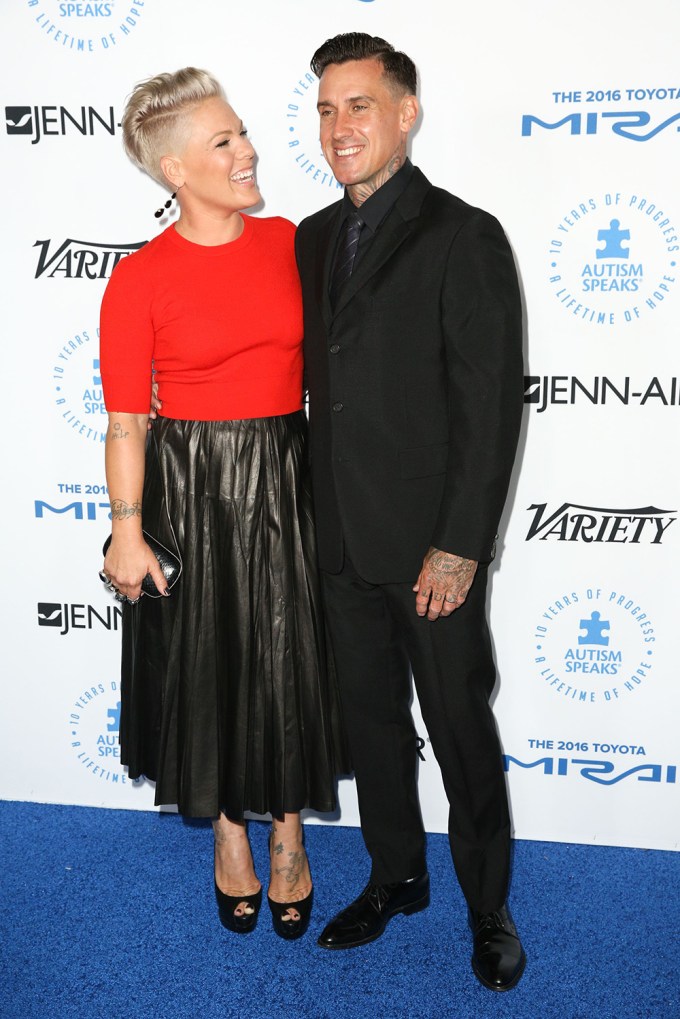 Pink & Carey Hart in 2015