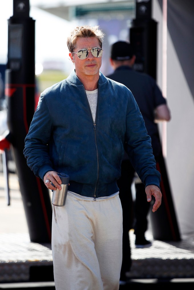 Brad Pitt at Silverstone