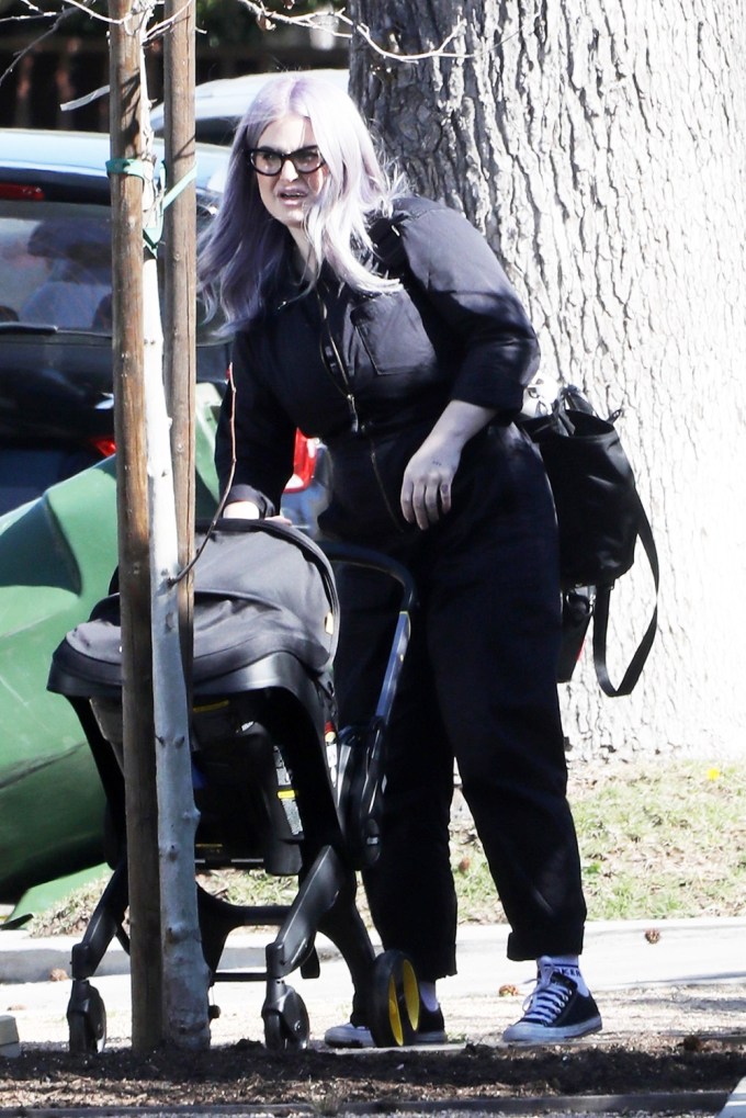 Kelly Osbourne & Baby Sid Out